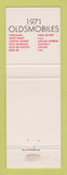 Matchbook Cover - 1971 Oldsmobile John Dabbs Quitman MS