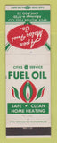 Matchbook Cover - Apex Motor Fuel Chicago IL Cities Heating