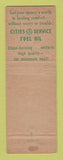 Matchbook Cover - Cities oil gas Heating Krause Mayo Hilton Village VA WEAR