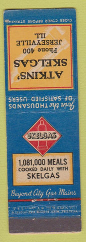 Matchbook Cover - Atkins' Skelgas Jerseyville IL feature