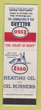 Matchbook Cover - Esso oil gas Heating Ballard Portland ME