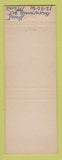 Matchbook Cover - Mobil oil gas heating EG MacLauchlan Machias ME