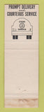 Matchbook Cover - Cities oil gas heating York Inc Hampton VA