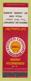 Matchbook Cover - Shell oil gas heating Dersch Mount Carmel IL