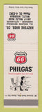 Matchbook Cover - Phillips 66 oil gas heating Krzyske Bros Waltz MI