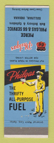 Matchbook Cover - Phillips 66 oil gas Philgas Pierce Sullivan IN