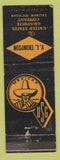 Matchbook Cover - United States Graphite Saginaw MI VL Thompson WEAR