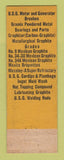 Matchbook Cover - United States Graphite Saginaw MI VL Thompson WEAR