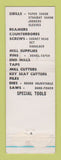 Matchbook Cover - Shop Tools Center Line MI WEAR