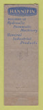 Matchbook Cover - Hannifin Chicago IL pneumatic hydraulic machinery WEAR