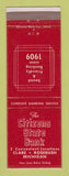 Matchbook Cover - Citizens State Bank Clare Rosebush MI