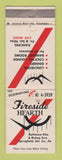 Matchbook Cover - Fireside Hearth Springfield PA WEAR
