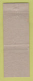 Matchbook Cover - Si Lite Plastic Serving Trays Chicago IL