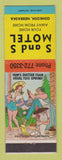 Matchbook Cover - S and S Motel Oshkosh NE hillbilly