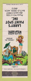 Matchbook Cover - Larry's Paint Spot Battle Creek MI hillbilly WEAR