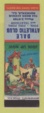 Matchbook Cover - Dale Athletic Club billiards ping pong Rockdale IL hillbilly
