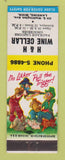 Matchbook Cover - H&H Wine Cellar Lansing MI hillbilly