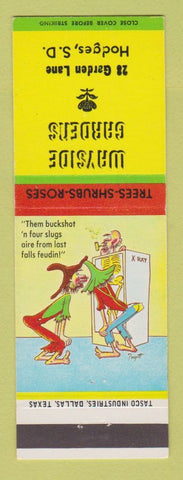 Matchbook Cover - Wayside Gardens Hodges SD hillbilly