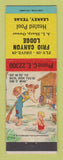 Matchbook Cover - Frio Canyon Lodge Leakey TX hillbilly