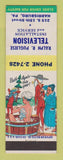 Matchbook Cover - Ralph Pugliese TV Installation Harrisburg PA hillbilly