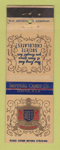 Matchbook Cover - Societe Chocolates Imperial Candy Seattle WA WEAR