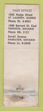 Matchbook Cover - Bathurst Power and Paper Montreal Toronto Hamilton ON WEAR