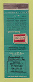 Matchbook Cover - AP Green Connecticut Fire Brick Bridgeport Hartford CT
