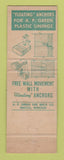 Matchbook Cover - AP Green Connecticut Fire Brick Bridgeport Hartford CT
