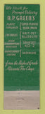 Matchbook Cover - HR Curry Pittsburgh PA AP Green Refractory