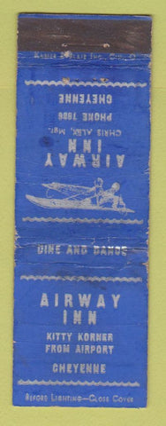 Matchbook Cover - Airway Inn Cheyenne WY WORN