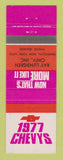 Matchbook Cover - 1977 Chevrolet Ray Lundgren Randolph NY