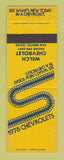 Matchbook Cover - 1978 Chevrolet Welch San Benito TX