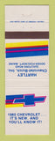 Matchbook Cover - 1980 Chevrolet Harley Buick Dover Foxcroft ME