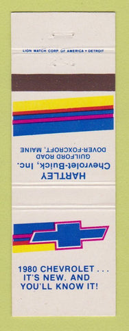 Matchbook Cover - 1980 Chevrolet Harley Buick Dover Foxcroft ME