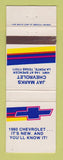 Matchbook Cover - 1980 Chevrolet Jay Marks La Porte TX