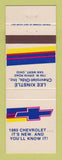 Matchbook Cover - 1980 Chevrolet Lee Kinstle Oldsmobile Van Wert OH