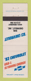 Matchbook Cover - 1983 Chevrolet Sun