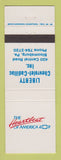 Matchbook Cover - Liberty Chevrolet Cadillac Bloomsburg PA