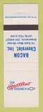 Matchbook Cover - Bacon Chevrolet Greenwich OH