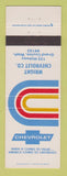 Matchbook Cover - Wright Chevrolet Grand Coulee WA