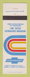 Matchbook Cover - Modern Chevrolet Sales Honaker VA