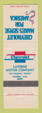 Matchbook Cover - Luverne Chevrolet AL