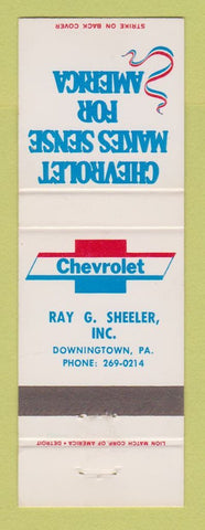 Matchbook Cover - Ray Sheeler Chevrolet Downingtown PA