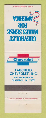 Matchbook Cover - Faucheux Chevrolet Gramercy LA