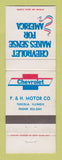 Matchbook Cover - P&H Motors Chevrolet Tuscola IL