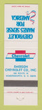 Matchbook Cover - Emerson Chevrolet Somersworth NH