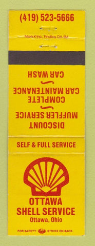 Matchbook Cover - Ottawa Shell oil gas Ottawa OH