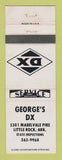 Matchbook Cover - George's DX oil gas Little Rock AR WEAR