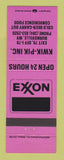 Matchbook Cover - Exxon oil gas Kwik Pik Burnsville WV