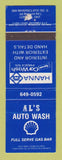 Matchbook Cover - Al's Shell oil gas Car Wash London ON WEAR